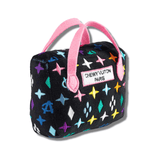 Designer parody dog toy, plush Chewy Vuiton Let's Pawty