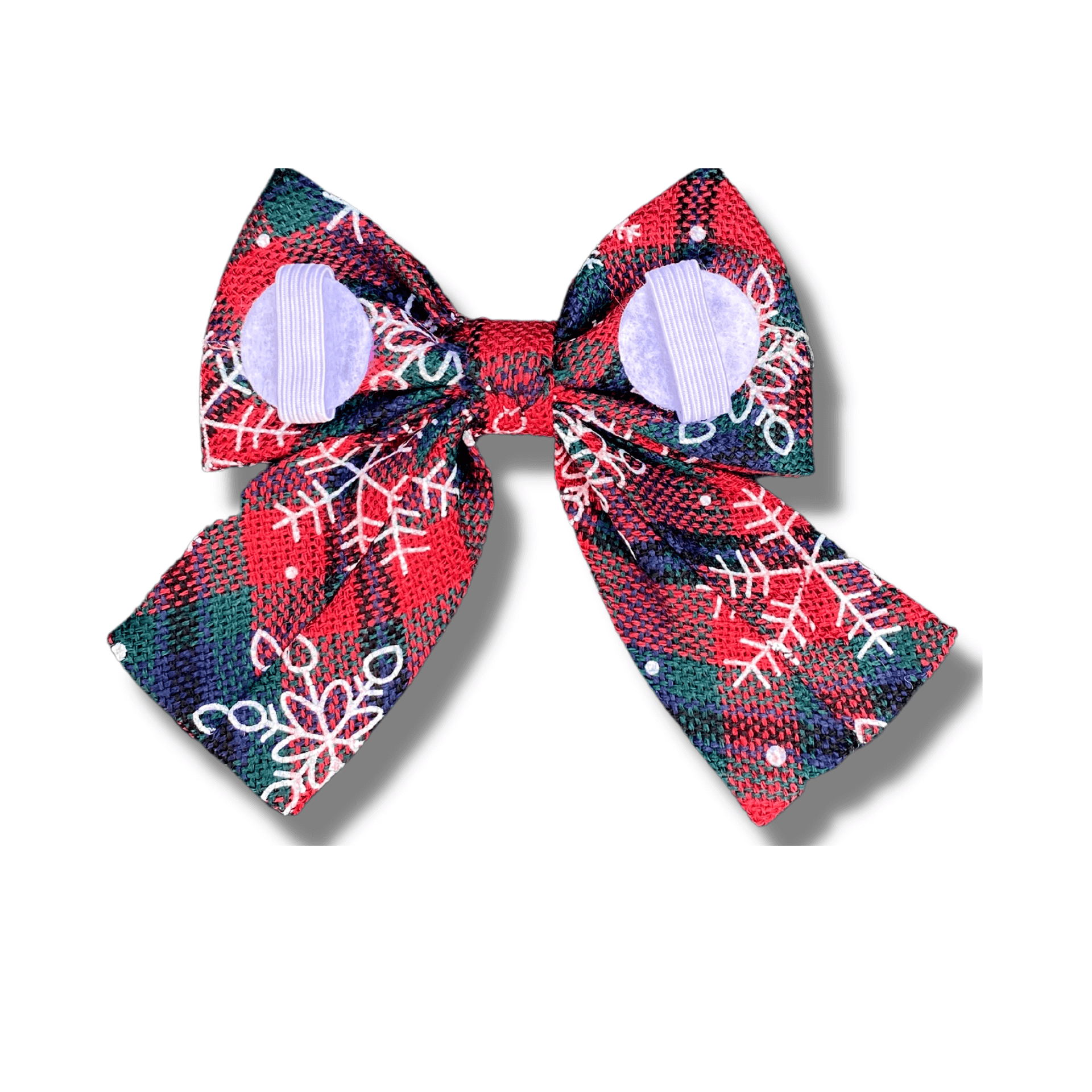 Christmas themed dog bow let's pawty