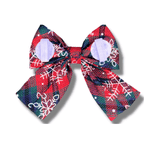 Christmas themed dog bow let's pawty