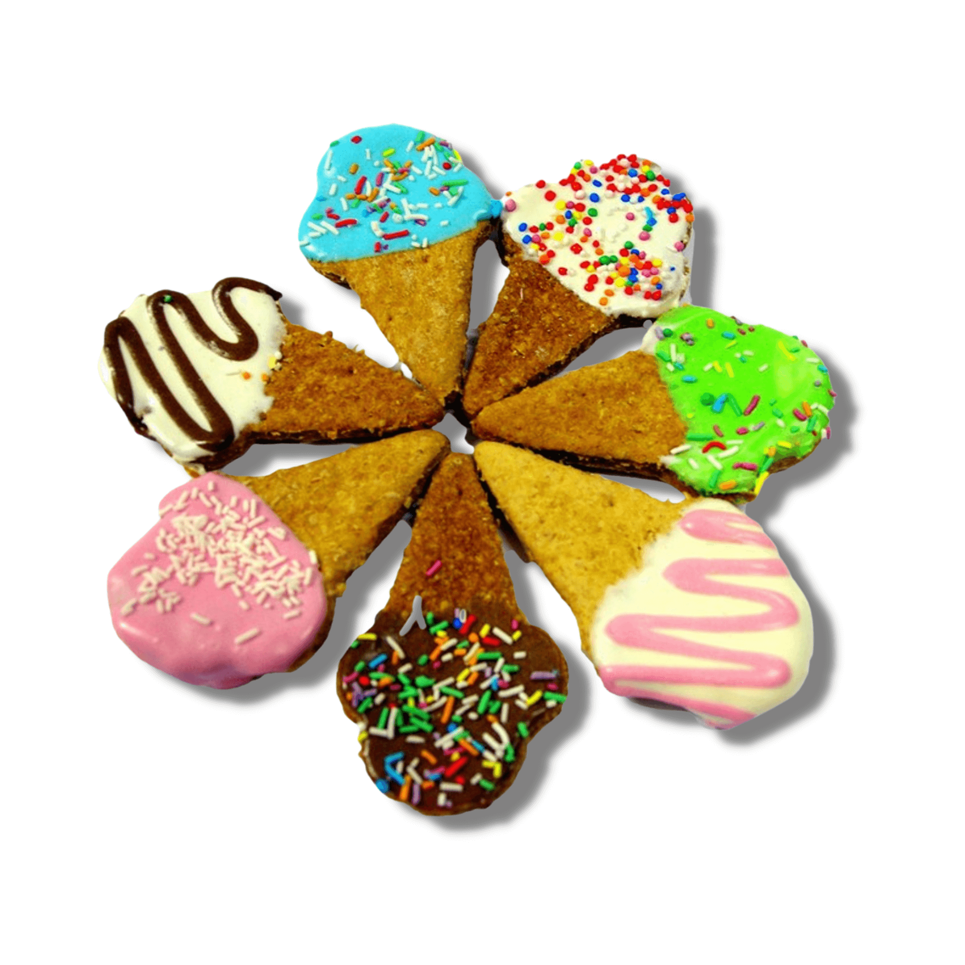 dog ice cream cookie, edible dog treats, let's pawty