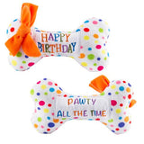 plush dog toy, designer dog toy Let's Pawty