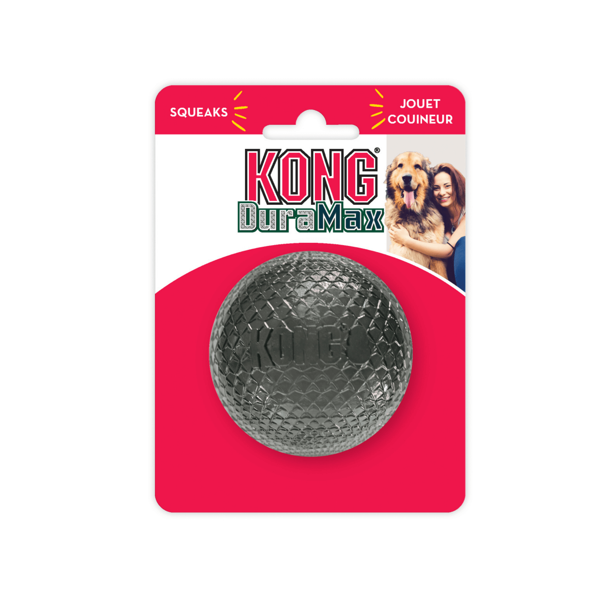 KONG DuraMax Squeaker Ball Dog Toy Medium Shop Online Let s Pawty Australia