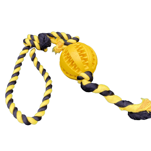 Enrichment dog toy treat ball