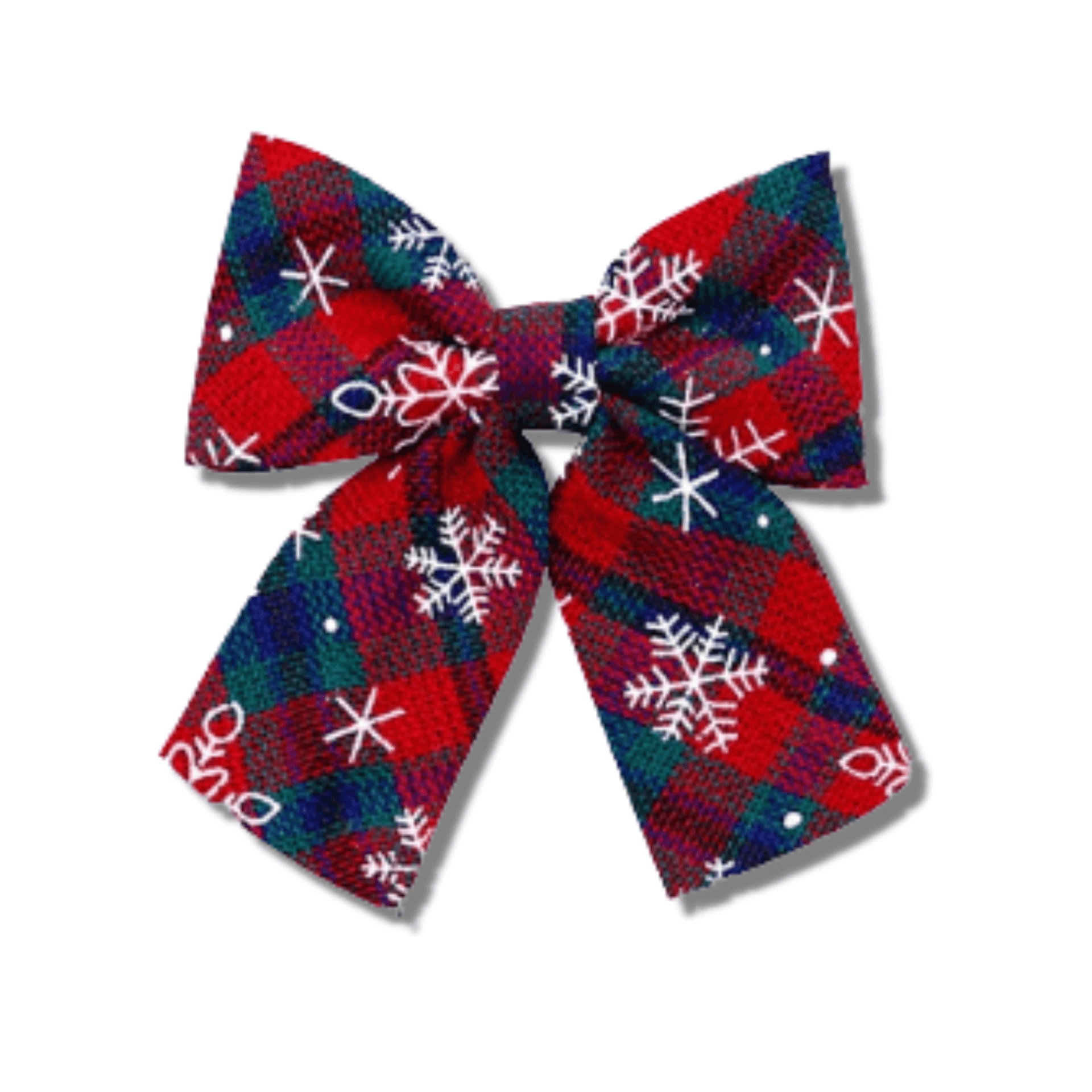 Christmas themed dog bow let's pawty