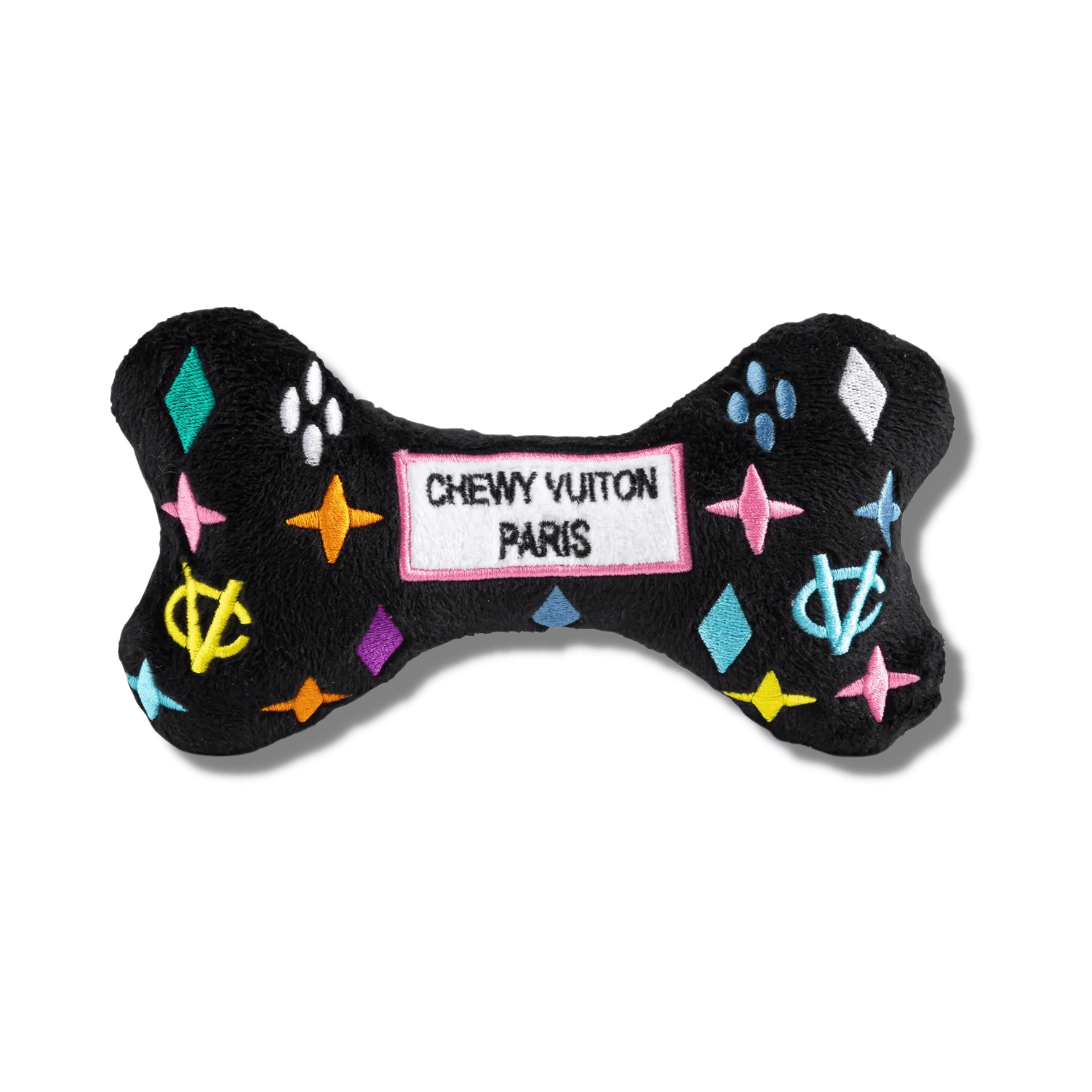 Designer dog toy, chewy tuition, plush, let's pawty