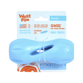 Dog puzzle treat dispensing toy, let's pawty