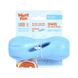 Dog puzzle treat dispensing toy, let's pawty