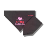Valentine themed reversible dog bandana, let's pawty