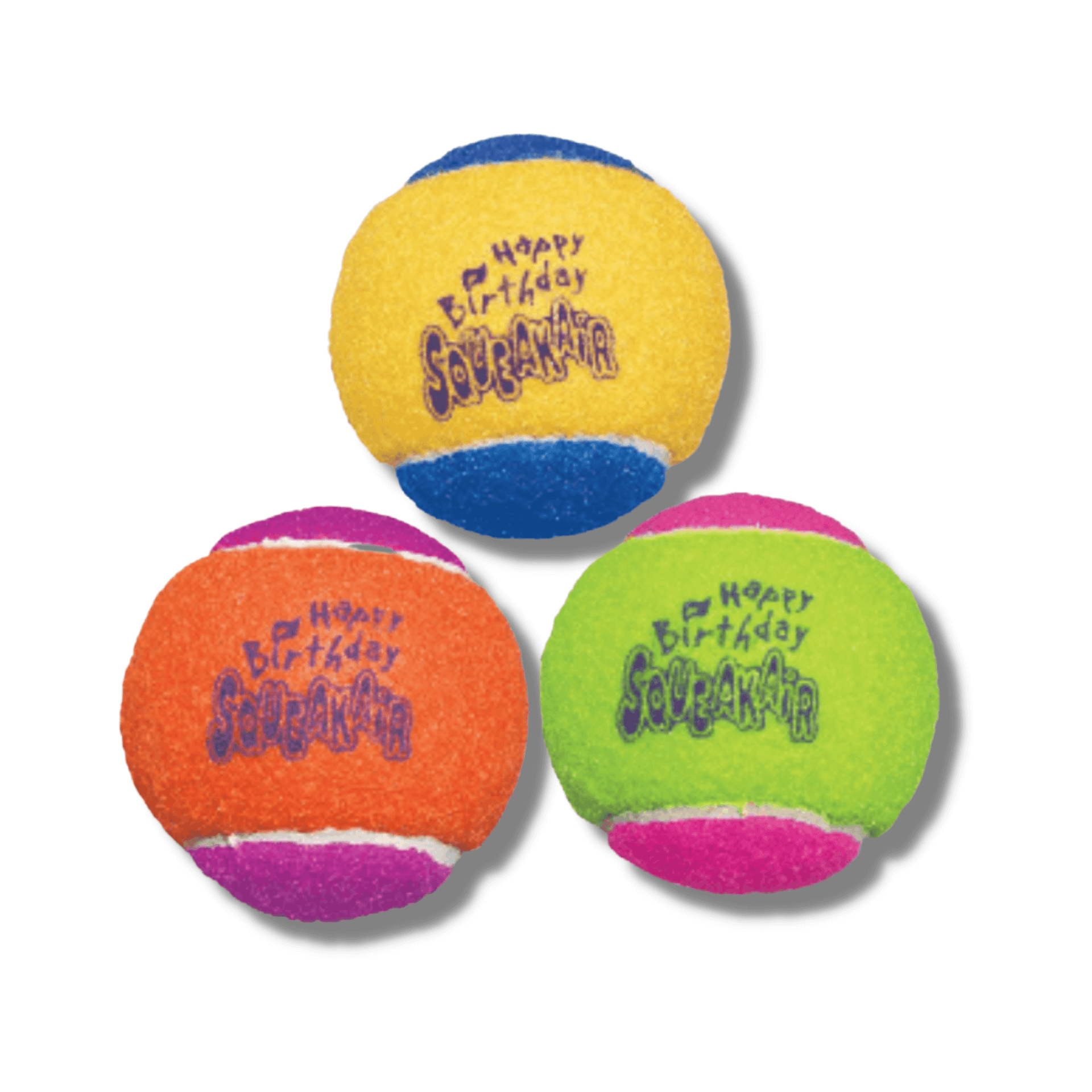 kong squeakair birthday balls three pack Let's Pawty Sydney