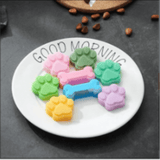 Paw and bone silicone mould for your dog
