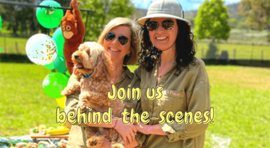 Behind-the-scenes with Renee, Claire & Gus!