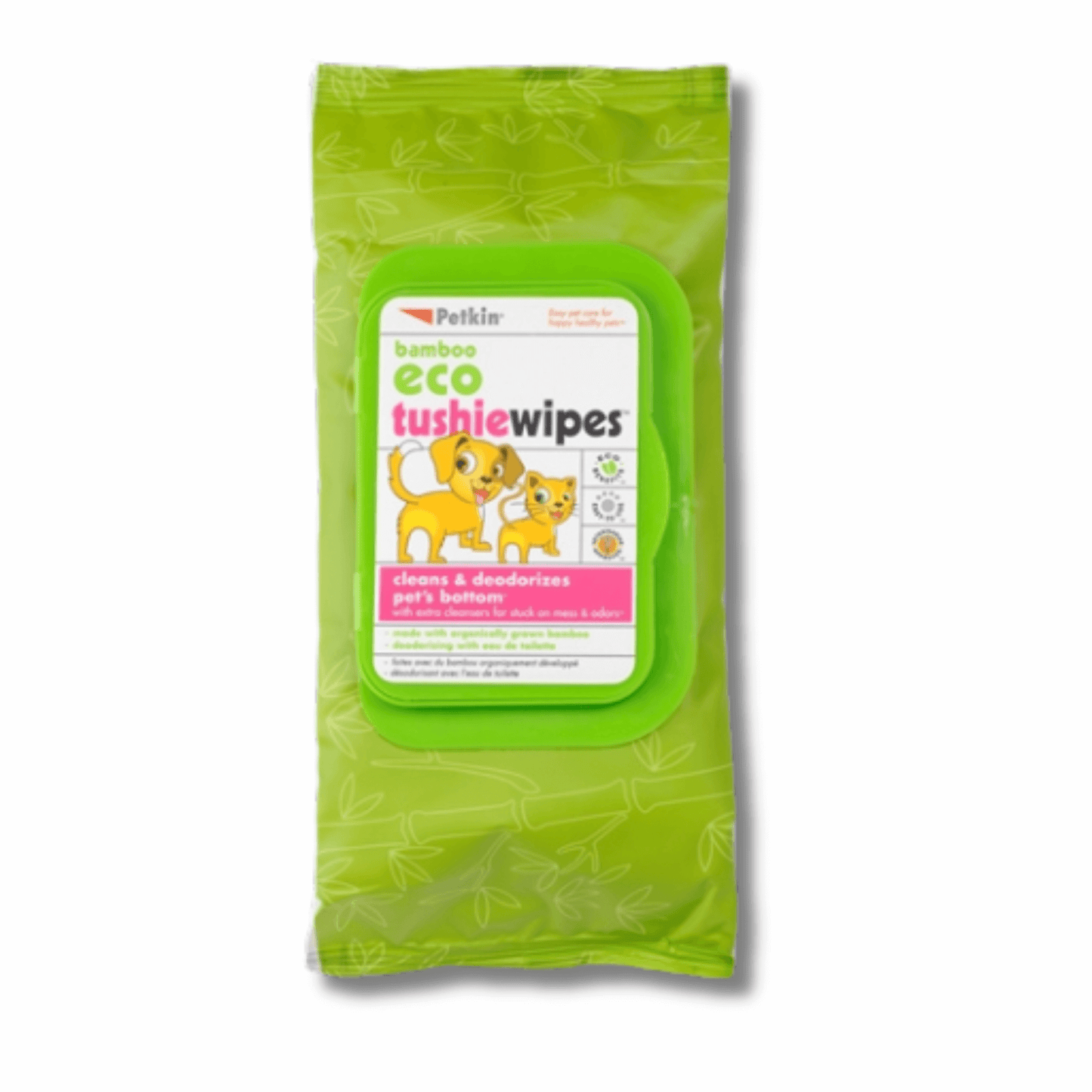 Bamboo Eco Tushie Wipes for dogs, cats, kittens and puppies