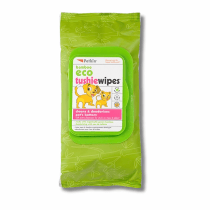 Bamboo Eco Tushie Wipes for dogs, cats, kittens and puppies