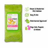 Bamboo Eco Tushie Wipes for dogs, cats, kittens and puppies