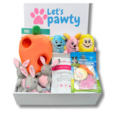 Easter dog gift box personalised with dog's name