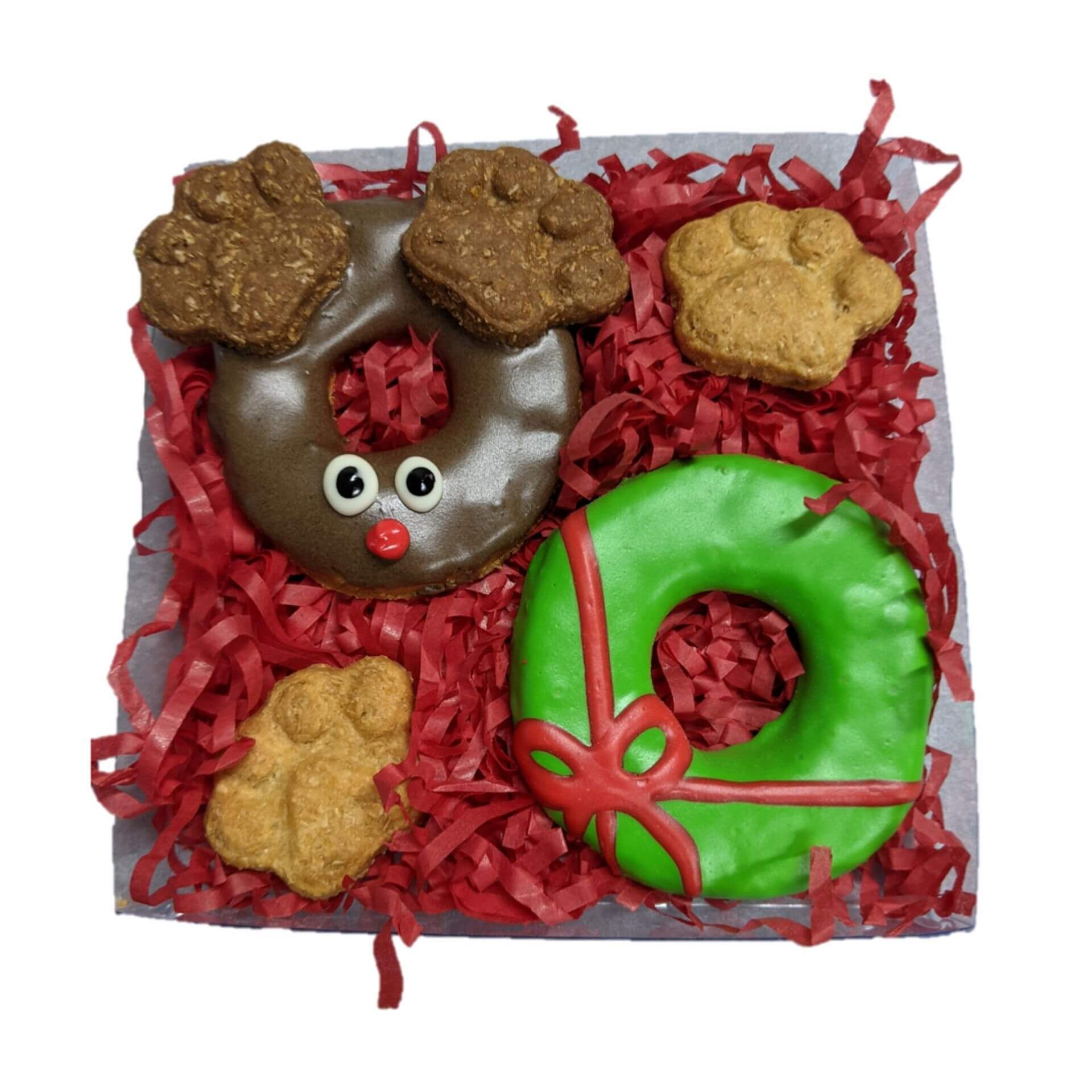 Reindeer dog treat cookie pack