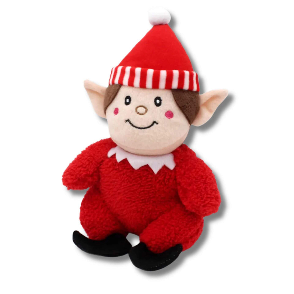 Cheeky Chumz red elf dog toy