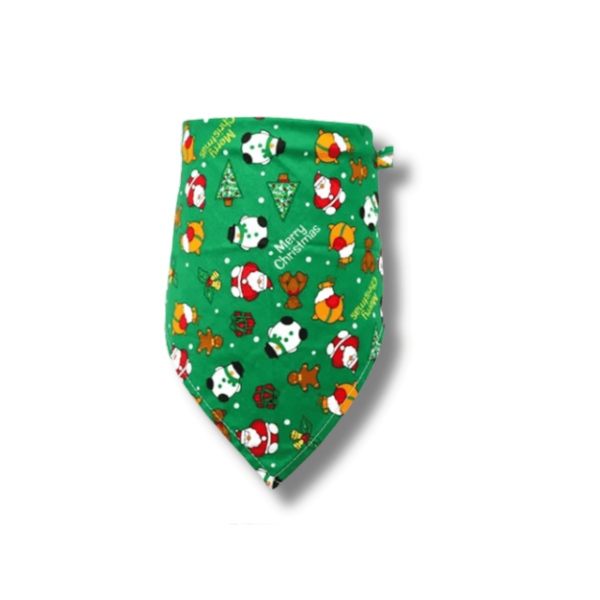 Christmas themed dog bandana, scarf style, tie on , let's pawty 