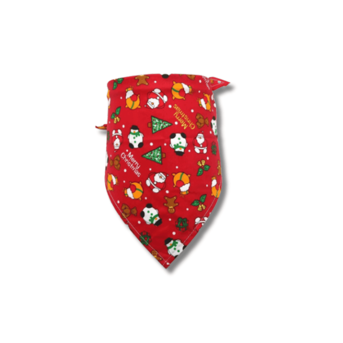 Let's pawty christmas themed dog bandana scarf style 