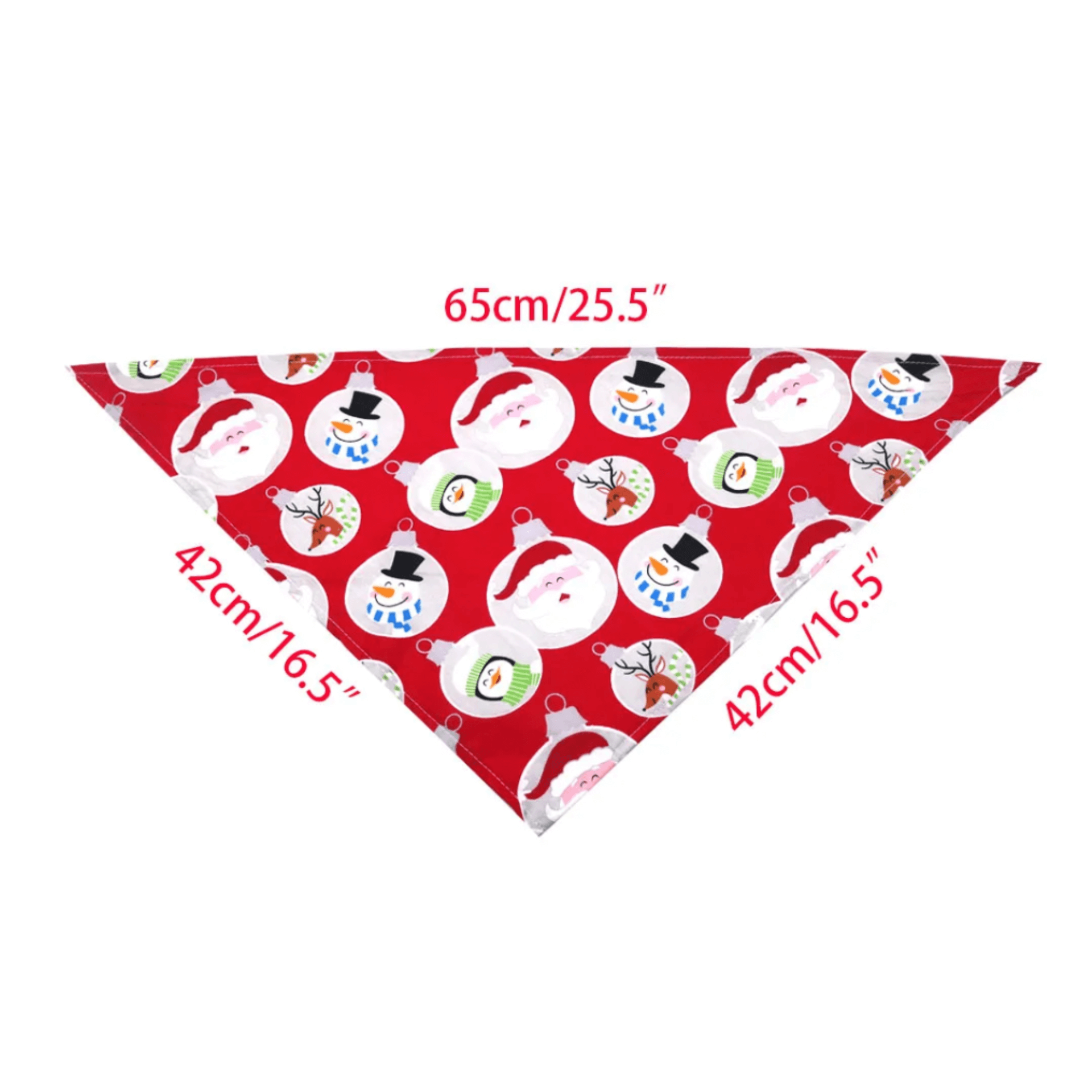 Christmas themed dog scarf style bandana. Let's Pawty 