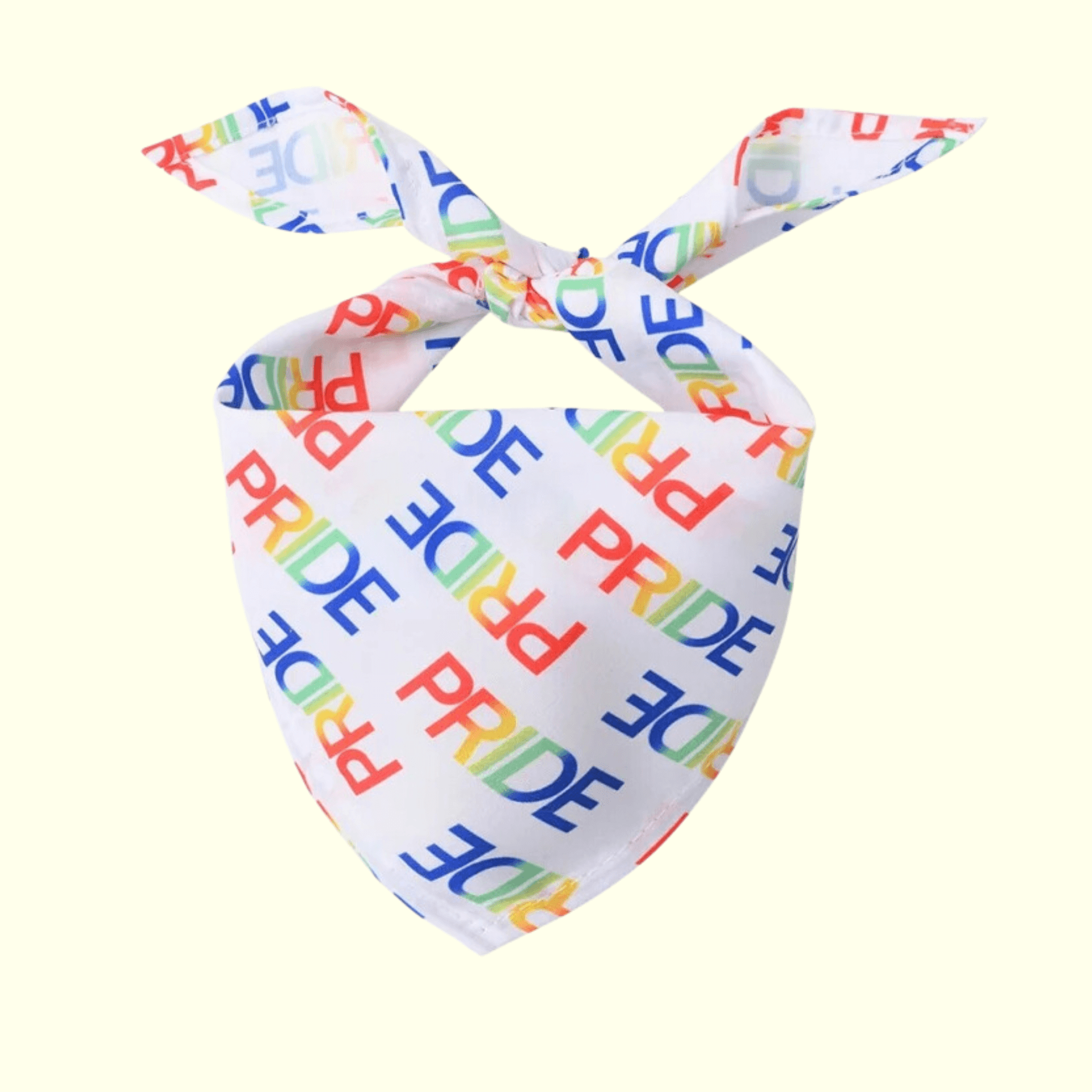 Pride themed dog bandana, let's pawty