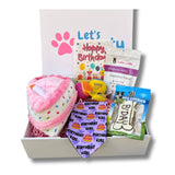 Dog birthday gift box let's pawty