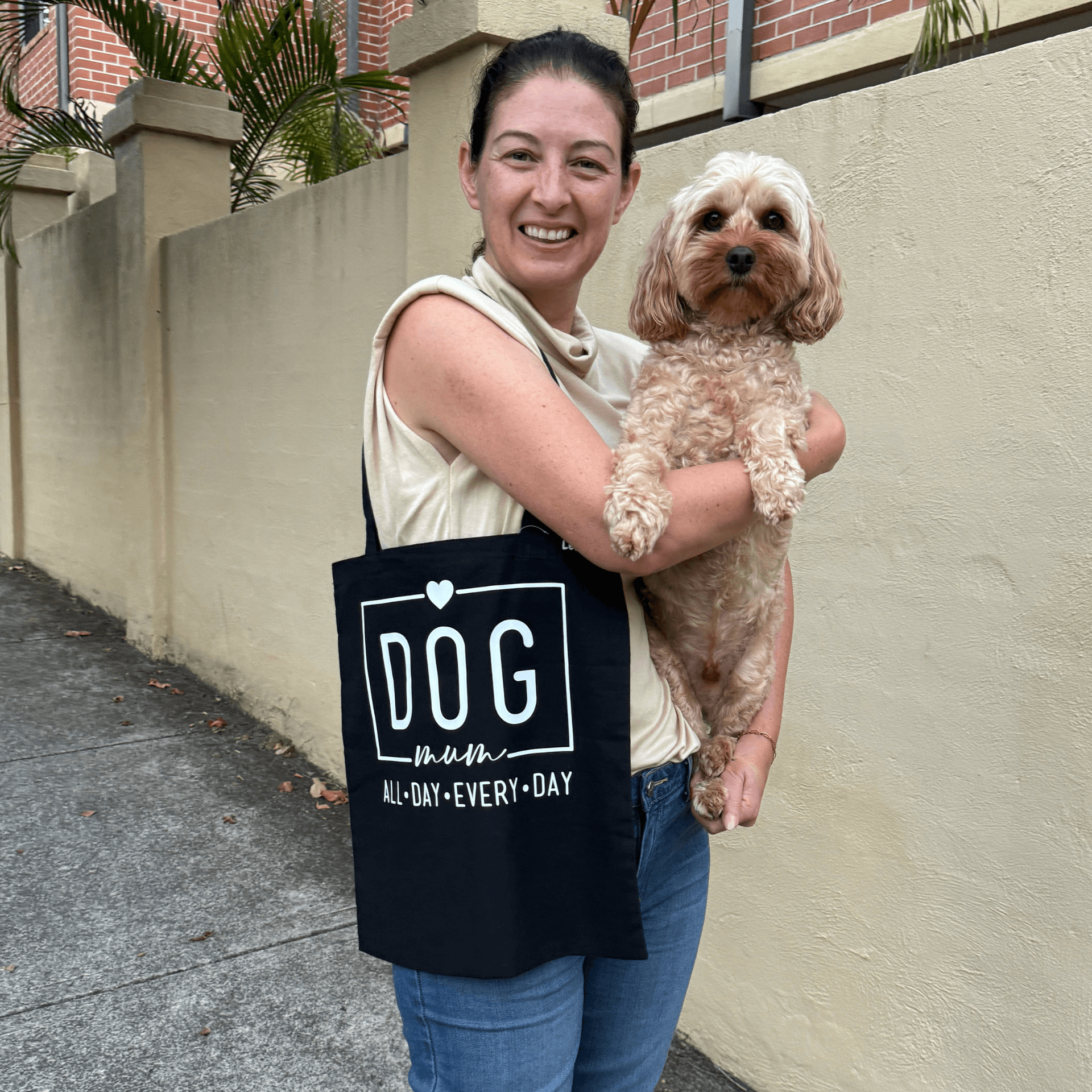 Dog mum tote essentials let's pawty 