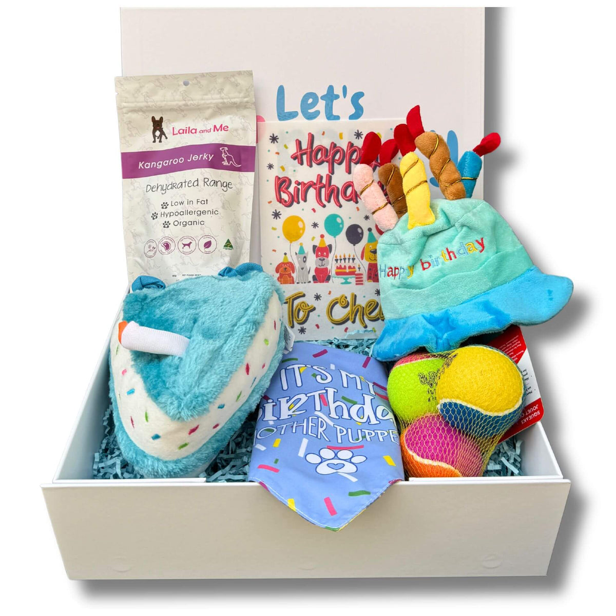 personalised dog gift box premium box with dog treats