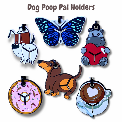 Coffee cup dog poop pal holder leash attachment