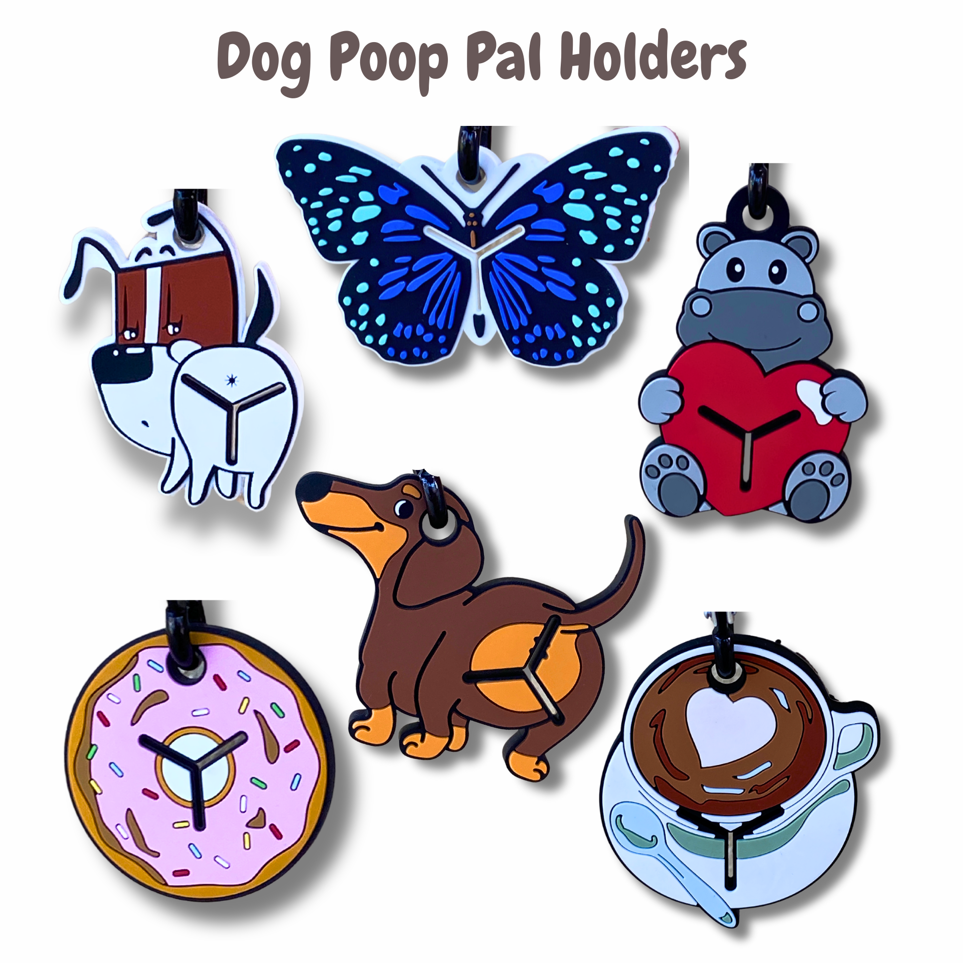 hippo poop pal holder dog walker hippo leash attachment