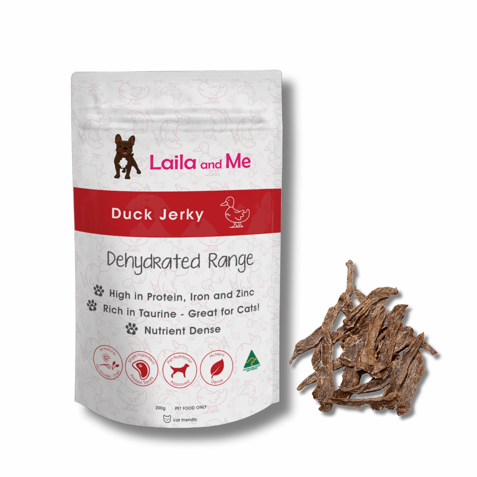 Duck jerky healthy dog treat