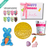 Bunny personalised dog gift box, let's pawty 