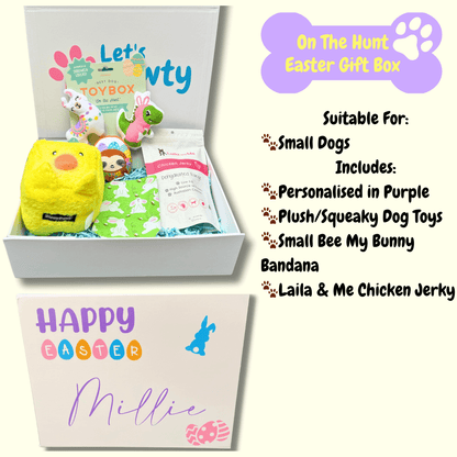 Easter Dog gift present box for small dogs, toys, treats and accessories