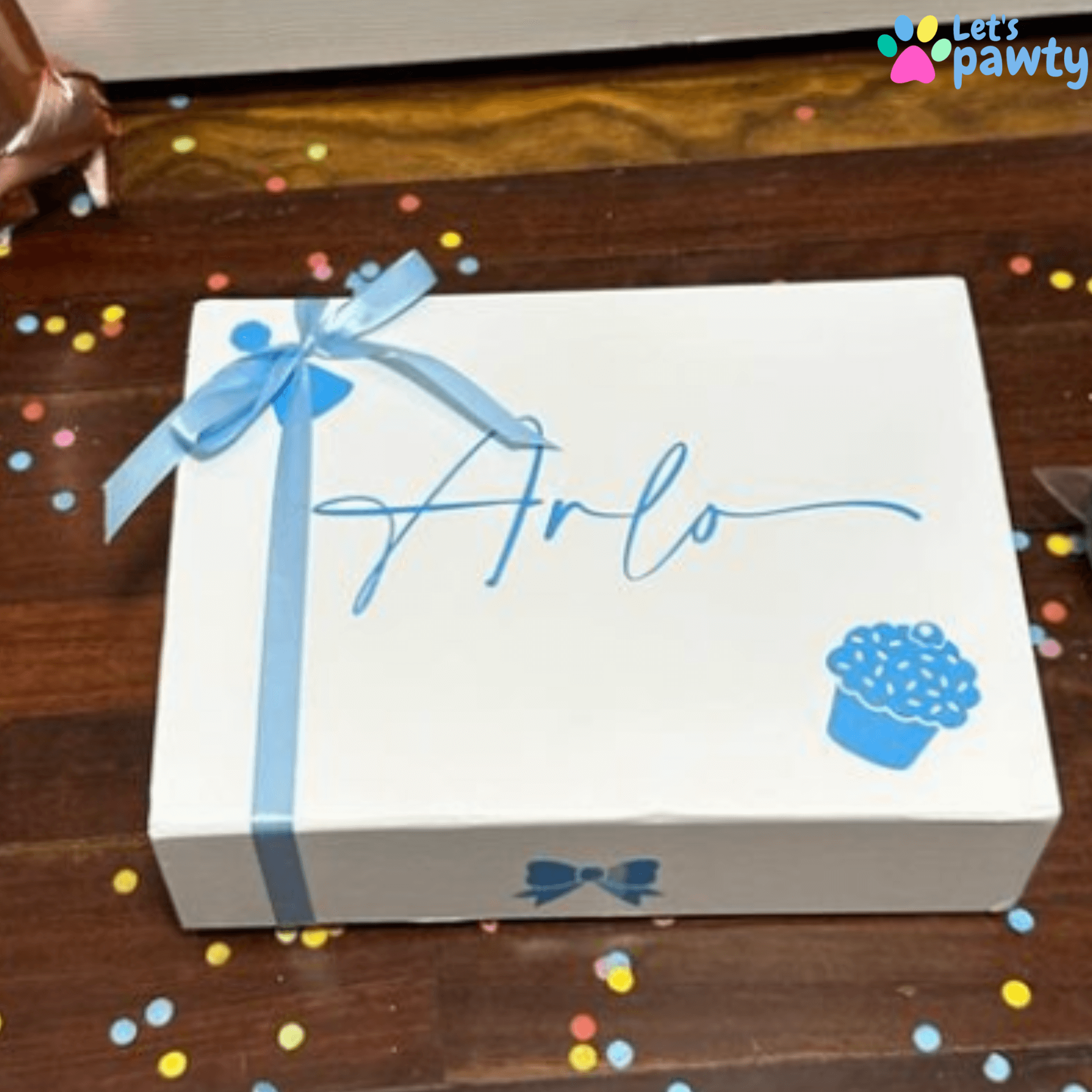 dog birthday party gift boxes Let's Pawty Sydney