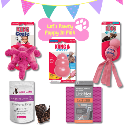 Let's pawty Dog personalised gift box 