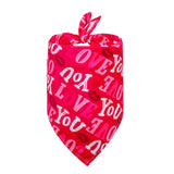 Love you Dog bandana let' s pawty 