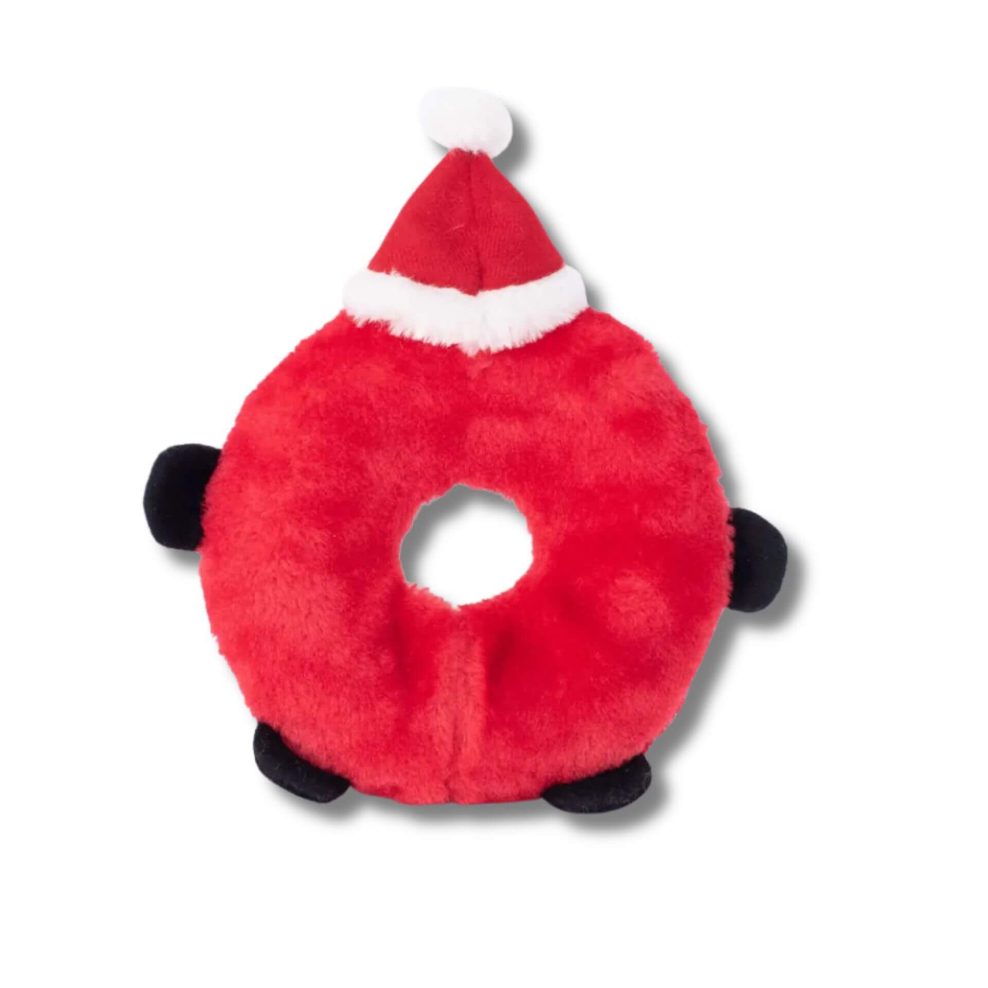 zippy paws holiday donutz squeaker buddies santa dog toy Let's Pawty Sydney