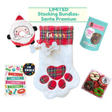 Santa premium Christmas bundle with stocking, reindeer poop, dog cookie and edible card