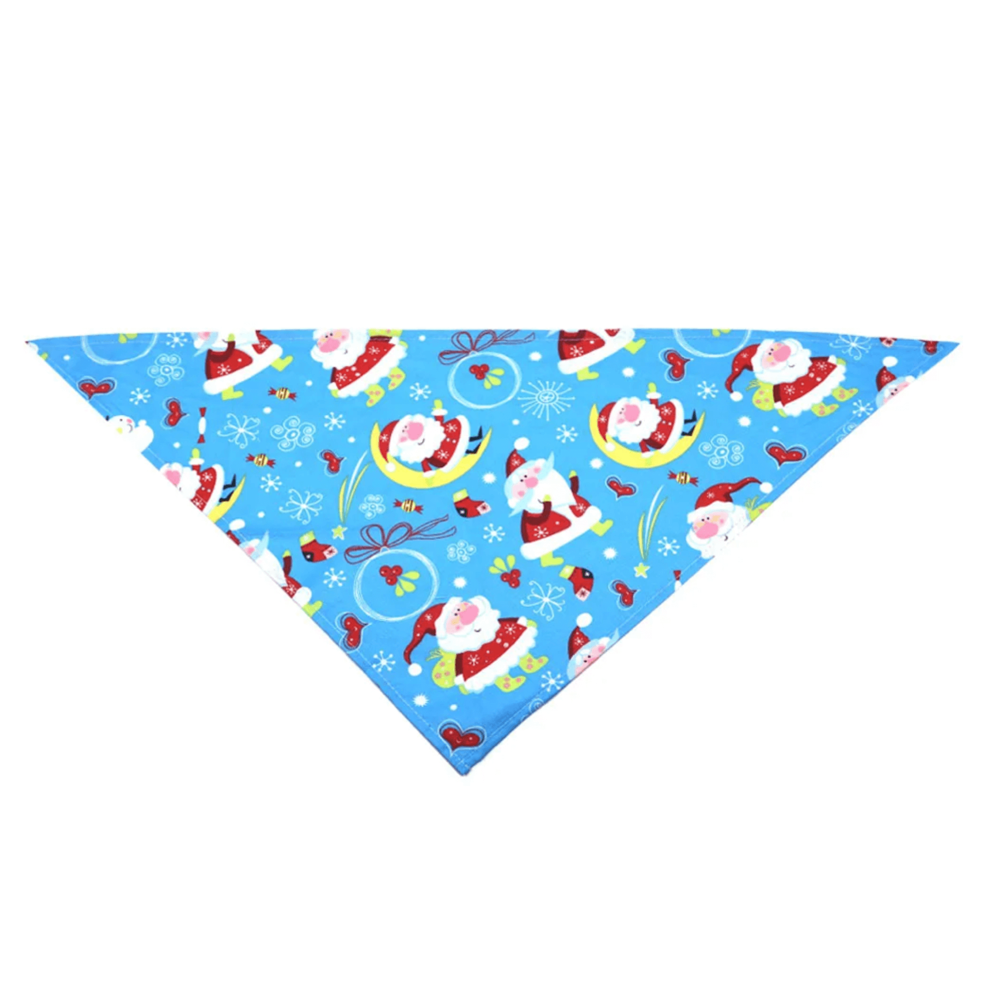 Let's Pawty smiling Santa dog bandana