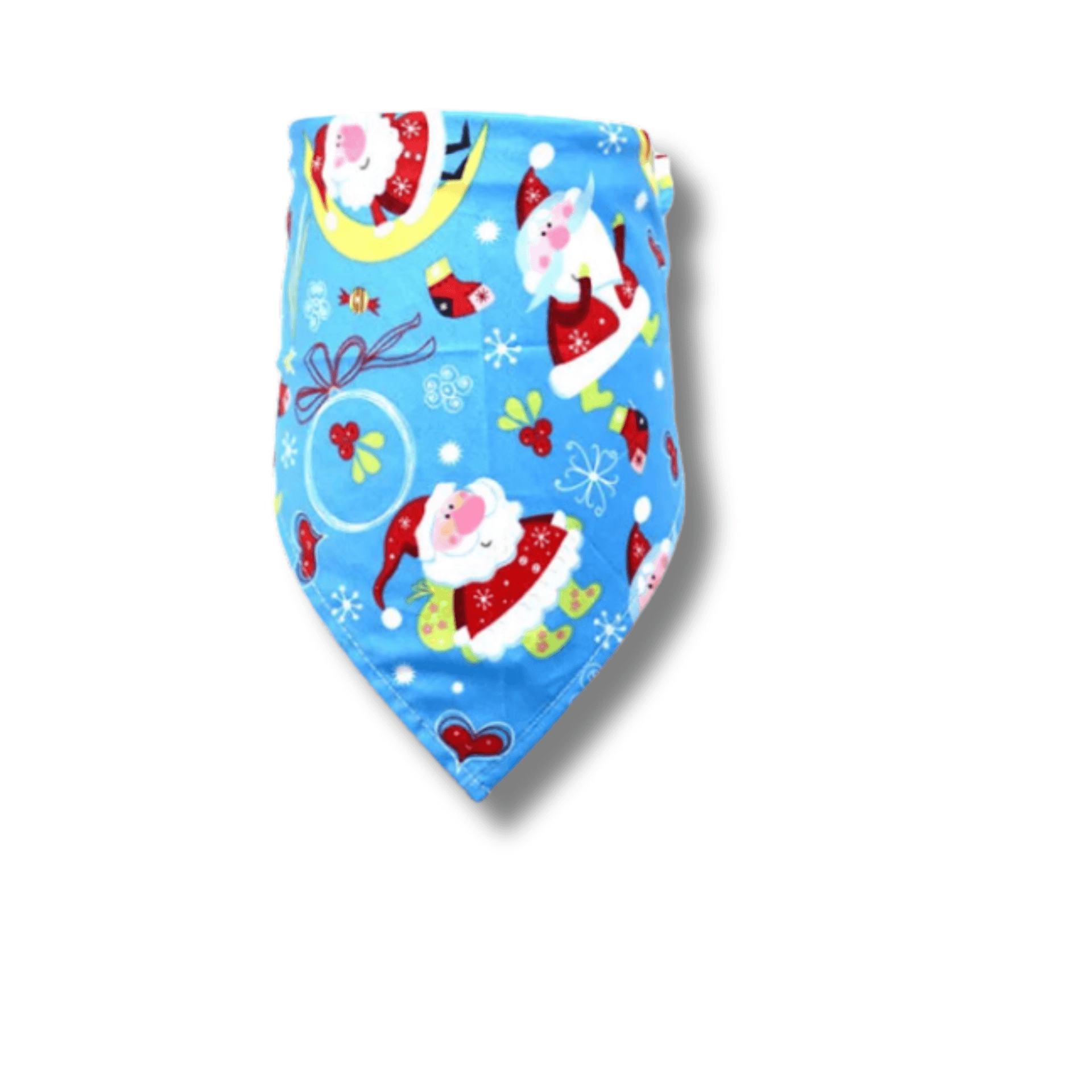 Let's Pawty smiling Santa dog bandana