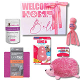 Welcome Home puppy dog gift box let's pawty 