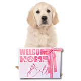 Welcome Home puppy dog gift box let's pawty 