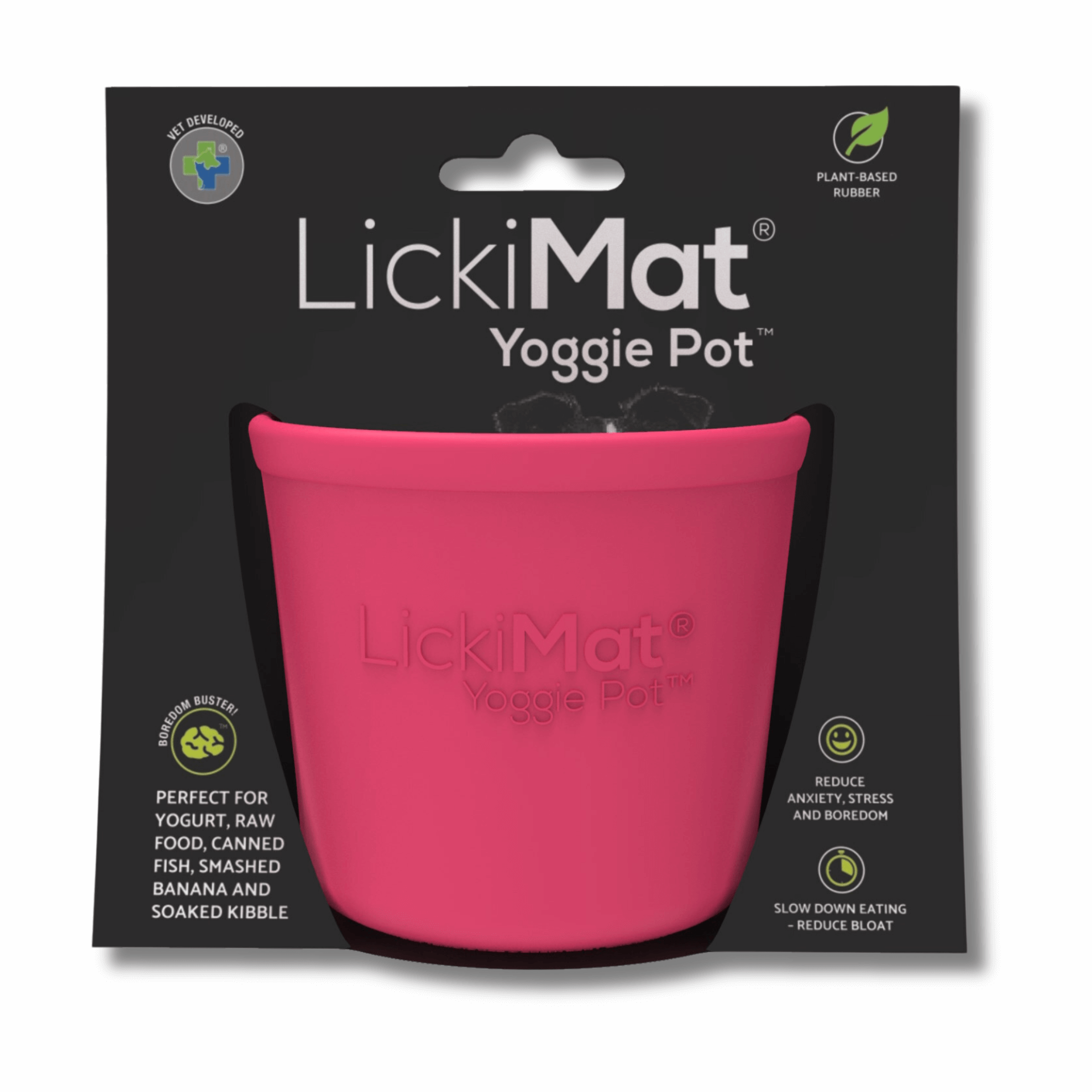 Lickimat Yoggie Pot Slow Feeder Dog Bowl - Enrichment