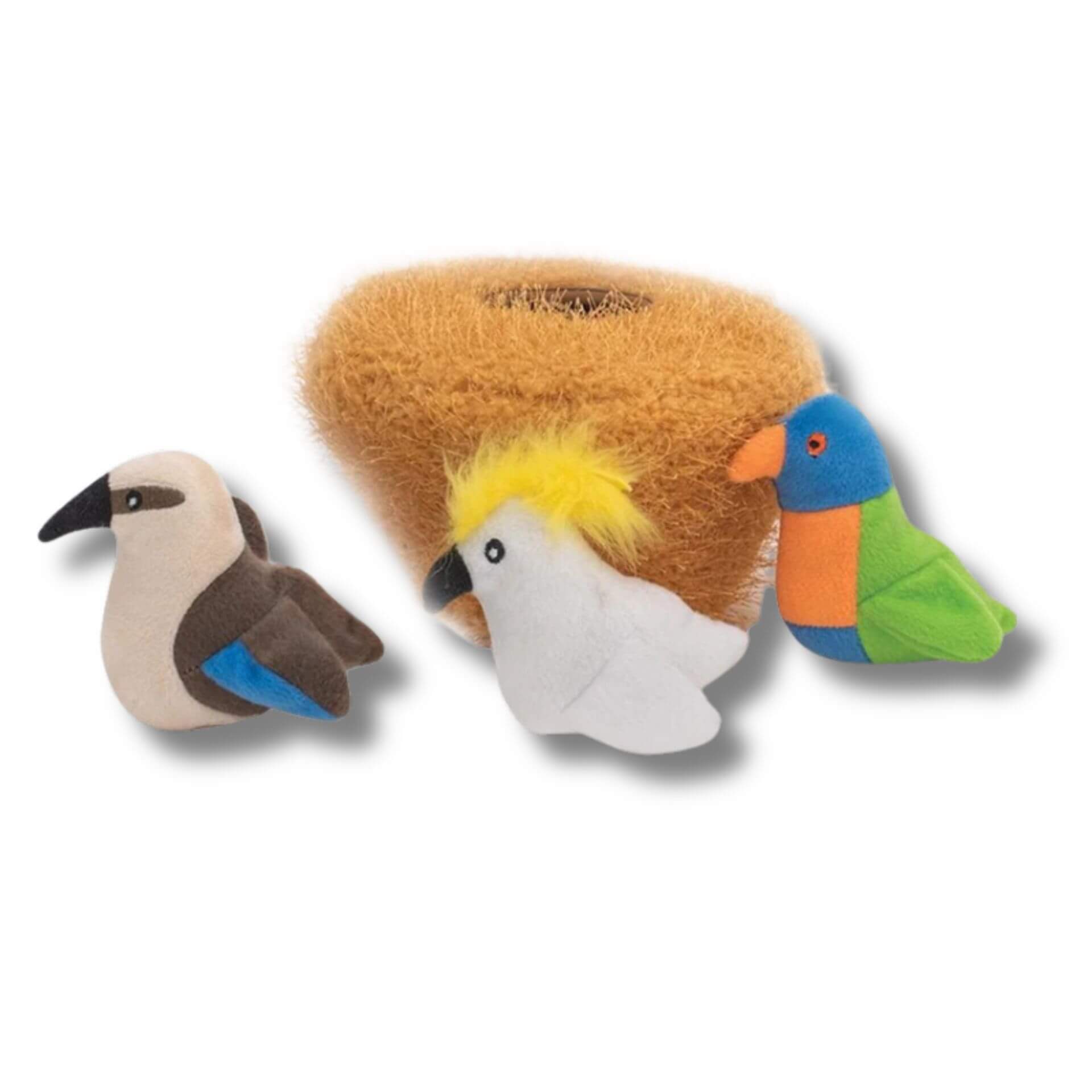 Bird nest burrow dog toy let's pawty 