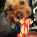 Halloween dog treat blood splatter cookies