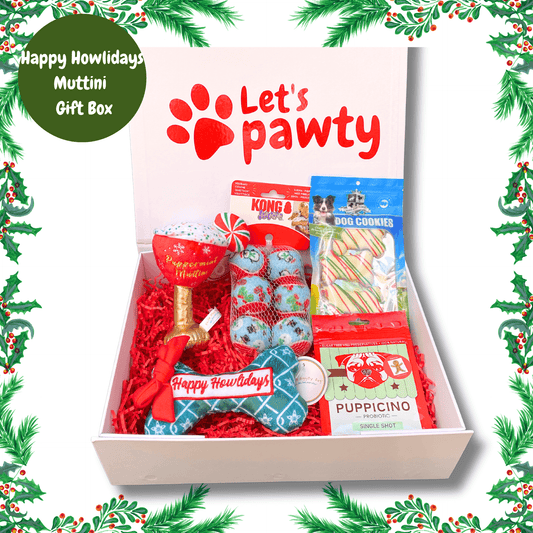 Happy Howlidys Muttini Personalised Box ~ Dog Gift