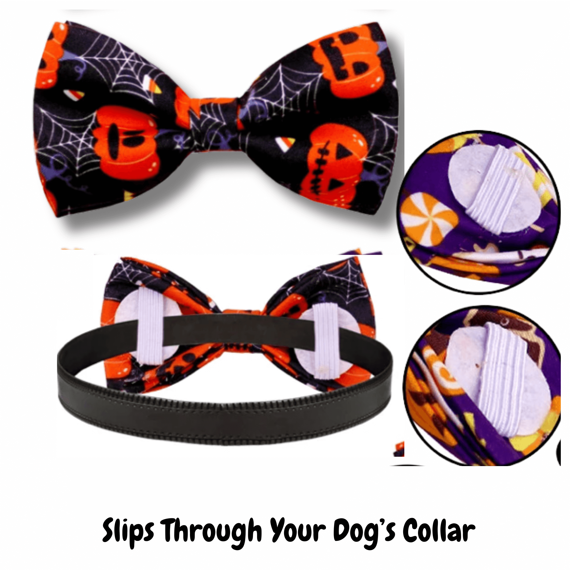 Haunted Halloween Dog Bow