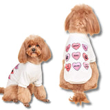 Valentine dog themed t-shirt let's pawty