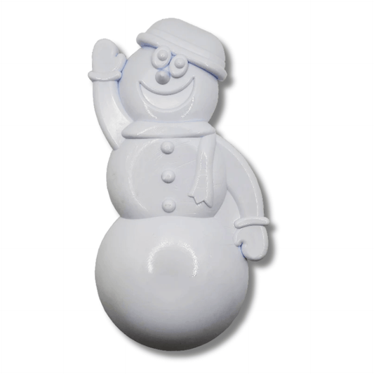 durable nylon snowman, Christmas themed dog toy let's pawty 