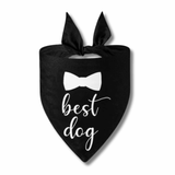 wedding best dog fashion accessory let's pawty , black or white